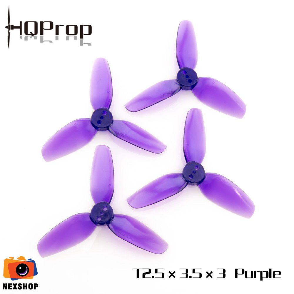 HQ Durable Prop T2.5X3.5X3 Light Purple (2CW+2CCW)-Poly Carbonate