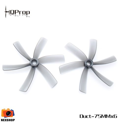 HQProp Duct-75MMX6 for Cinewhoop Grey (2CW+2CCW)-Poly Carbonate