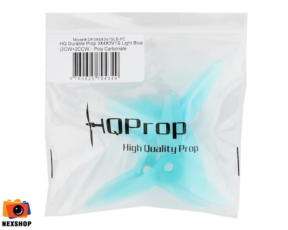 HQ Durable Prop 3X4X3V1S Light Blue (2CW+2CCW)-Poly Carbonate