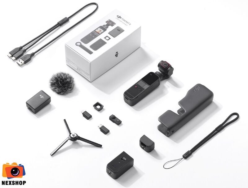 Máy quay phim cầm tay DJI Osmo Pocket 2 Creator Combo | Chính hãn - thiết kế và phụ kiện