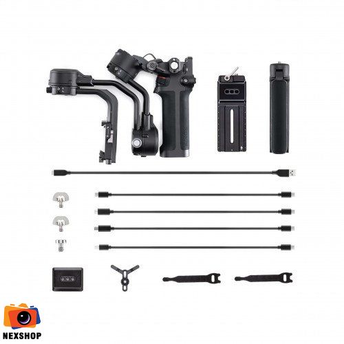 Thiết bị chống rung 3 trục DJI Ronin SC 2 Gimbal Stabilizer - mặt sau và phụ kiện đi kèm