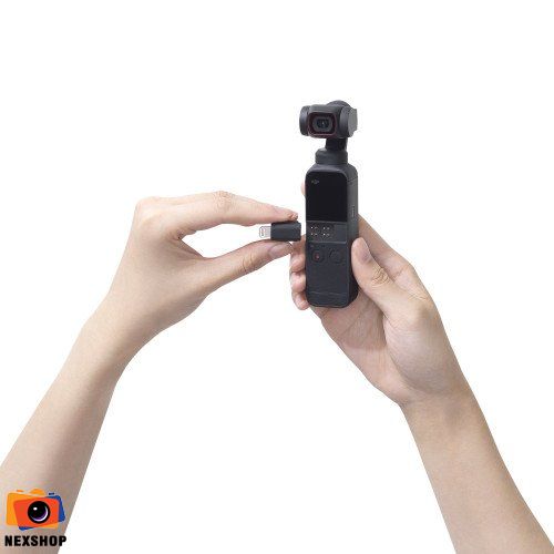 Máy quay phim cầm tay DJI Osmo Pocket 2 | Gói quà Vip Đặc biệt | - mặt sau và phụ kiện đi kèm