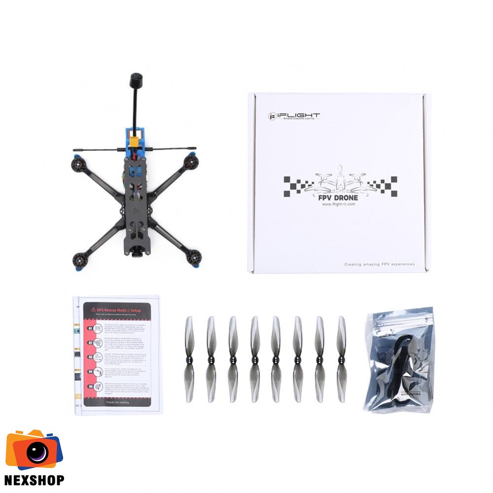 Flight Freestyle Vista 4S Chimera 4 HD BNF (DJI) | Chính hãng - mặt sau và phụ kiện đi kèm