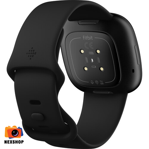 Vòng đeo tay theo dõi sức khỏe Fitbit Versa 3 | Black/Black Aluminum | Chính hãng FPT