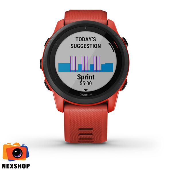 Đồng hồ sức khỏe Garmin Forerunner 745 Music | Magma Red | Chính hãng