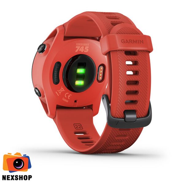 Đồng hồ sức khỏe Garmin Forerunner 745 Music | Magma Red | Chính hãng