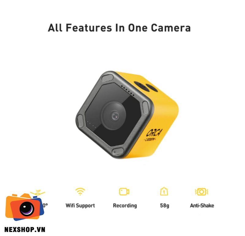 Caddx Orca 4K | Ống kính quay drone 4K chất lượng cao | Chính hãn - khả năng kết nối thiết bị