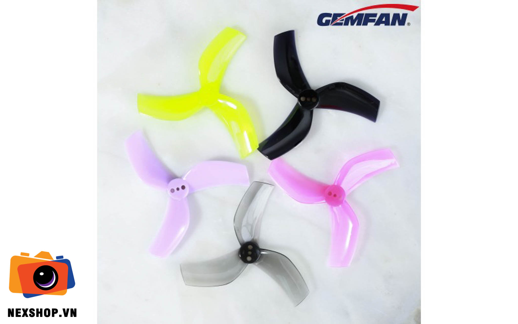 Cánh GEMFAN D63 DUCTED DURABLE 5 BLADE - PINK ( Bộ 8 cánh )