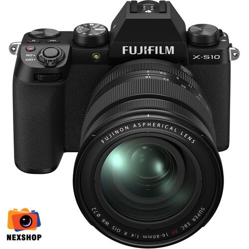 Máy ảnh Fujifilm X-S10/XF1680 Đen | Hàng chính hãng