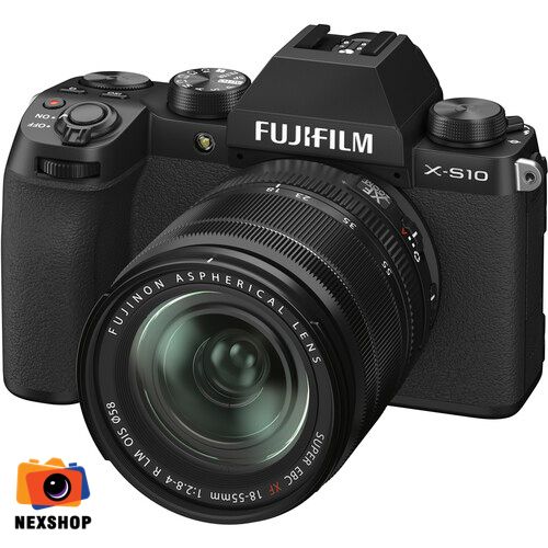 Máy ảnh Fujifilm X-S10/XF1855 Đen | Hàng chính hãng