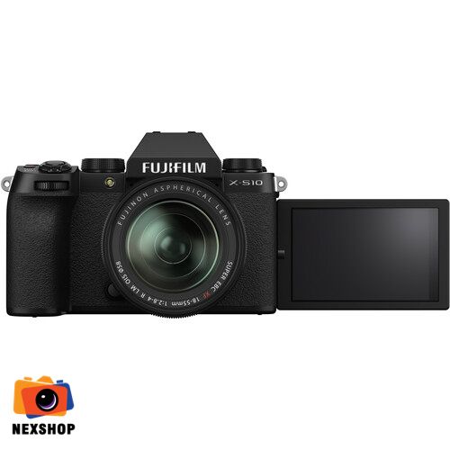 Máy ảnh Fujifilm X-S10/XF1855 Đen | Hàng chính hãng