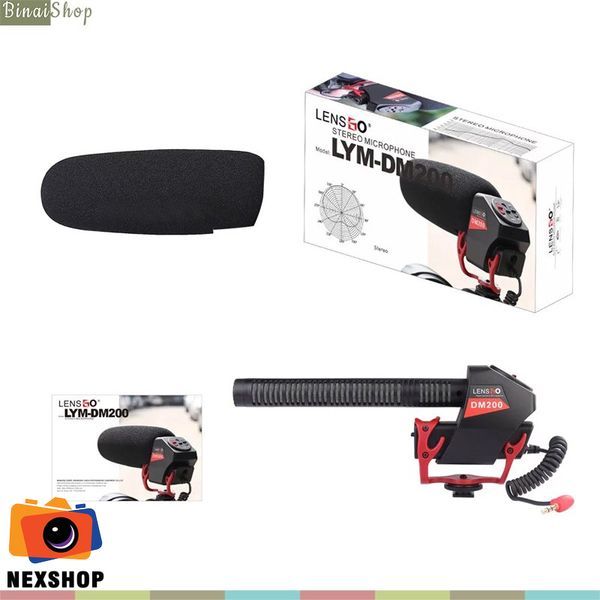 Microphone Thu âm Shotgun LENSGO LYM-DM200 - STEREO | Chính hãng