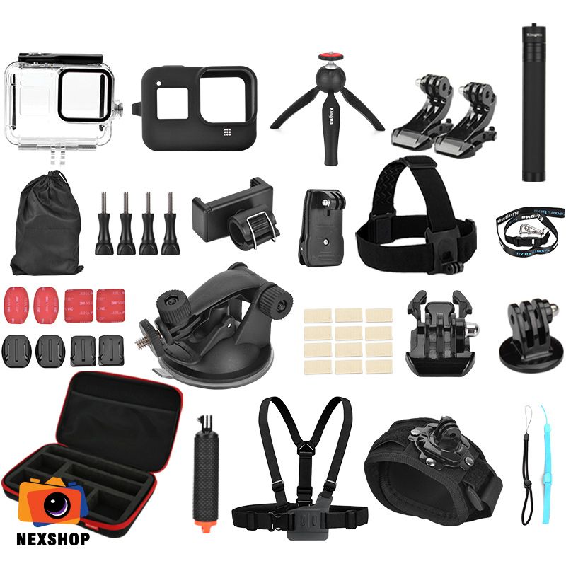 Bộ phụ kiện 43 trong 1 cho Gopro 13 12 11 10 9  | Kingma