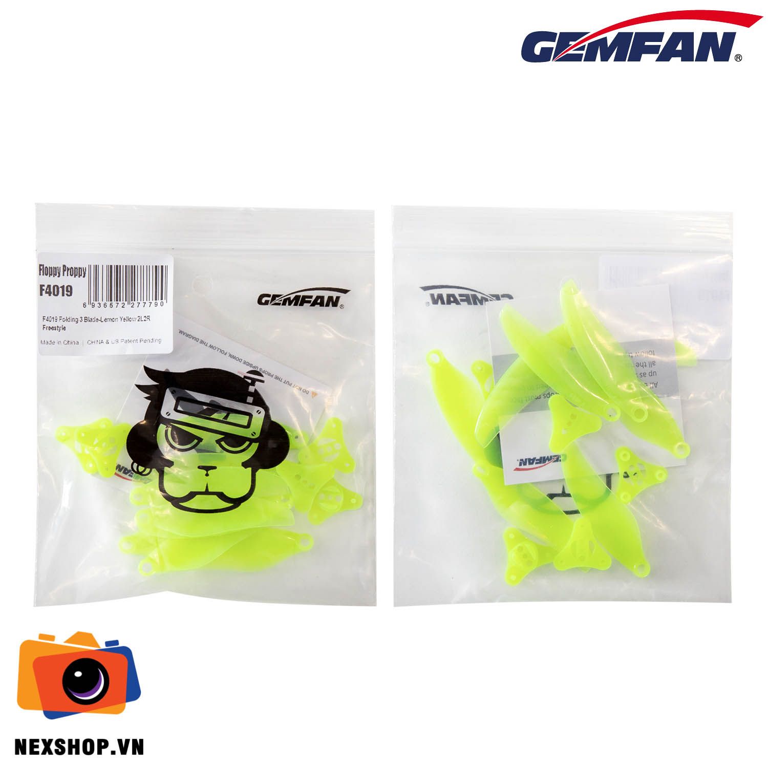 Gemfan Floppy Proppy 4019 3 Blade Yellow