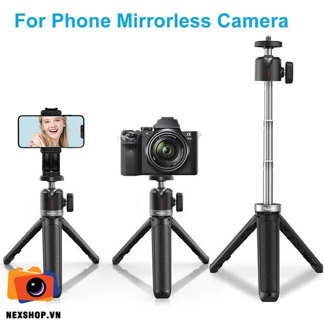 Tripod Mini Telesin | Nhẹ Nhàng, Ổn Định | Chính Hãng - thiết kế và phụ kiện