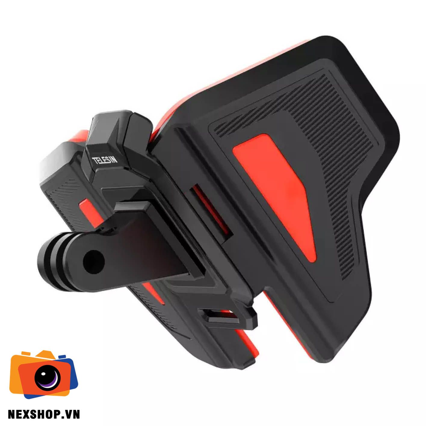 Bộ gắn cằm mũ bảo hiểm GoPro | Telesin | Chính hãng - mặt sau và phụ kiện đi kèm