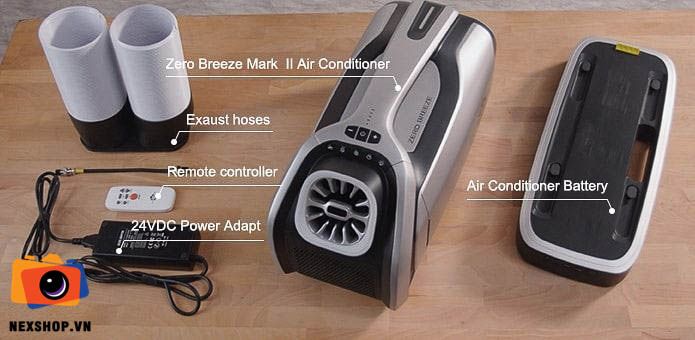 Điều hòa xách tay Zero Breeze Mark 2 | Chính hãng, đã có pin - cấu hình hộp sạc
