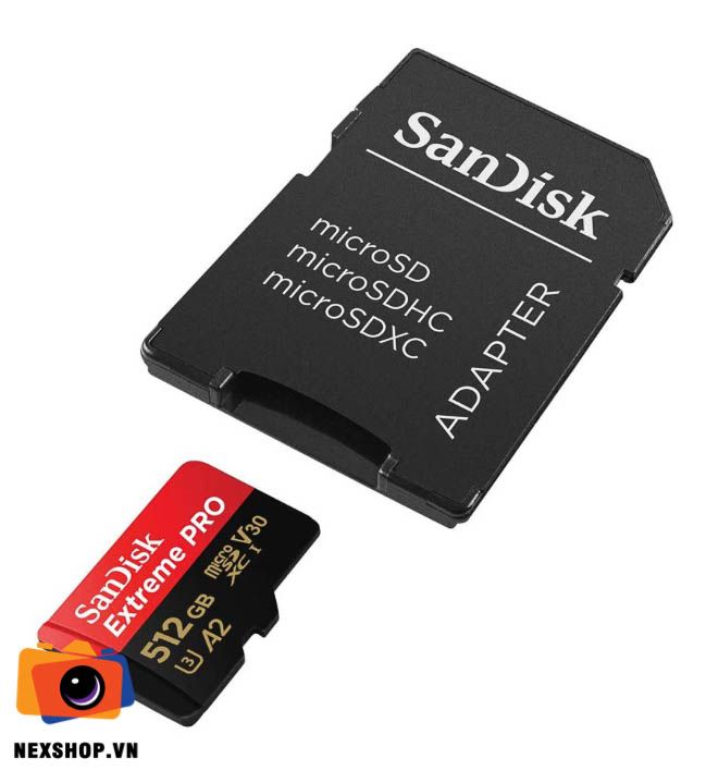 Thẻ nhớ SanDisk 512GB A2 200MB/s Extreme PRO microSD UHS-I Chính hãng