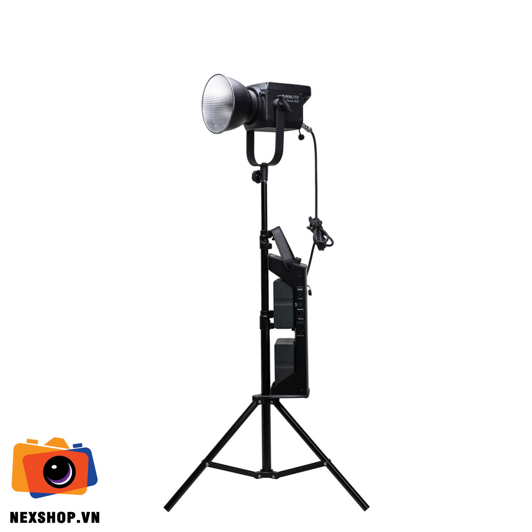 Đèn Led nhiếp ảnh FORZA500 Series Spot Light | Chính hãng - mặt sau và phụ kiện đi kèm