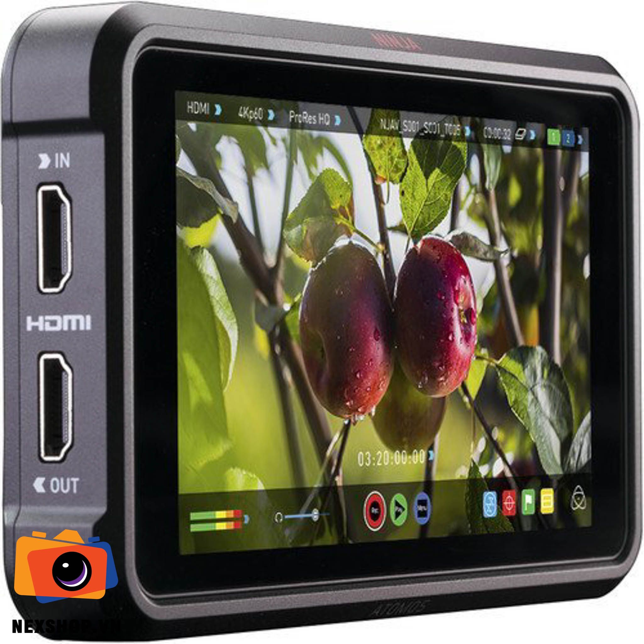 Màn hình Atomos Ninja V Pro Kit Chính hãng | FullVAT - mặt sau và phụ kiện đi kèm