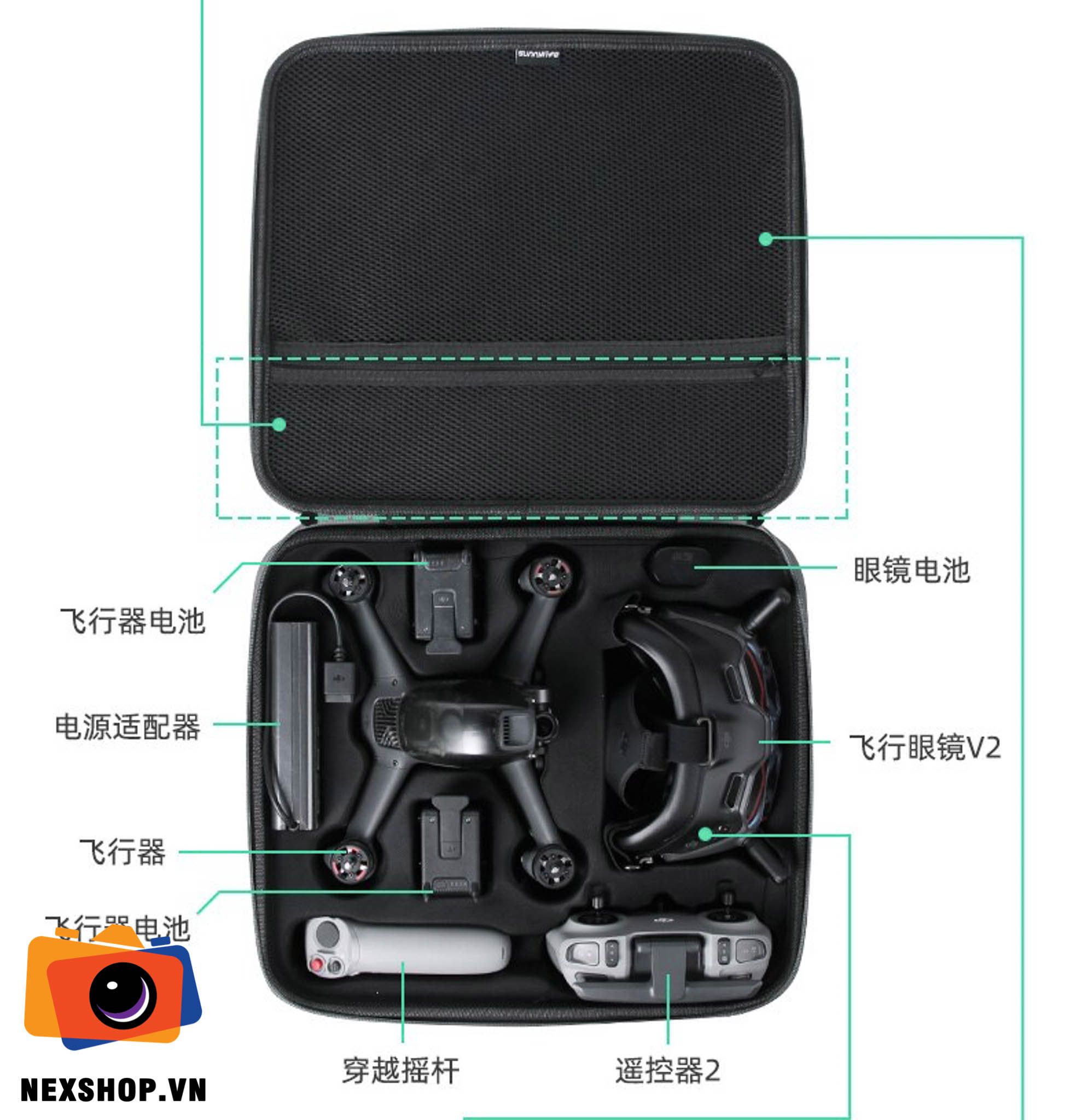 Túi cứng đựng DJI FPV Combo Sunnylife | Nhập khẩu