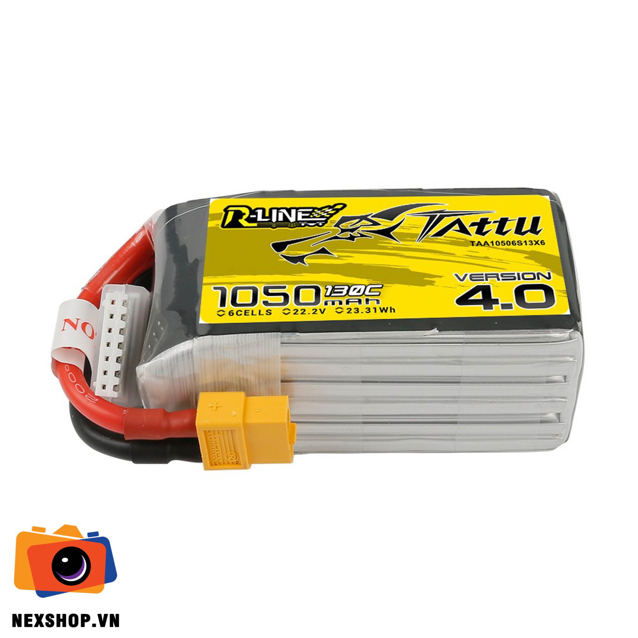 Pin máy bay TATTU R-LINE 4.0 1050mAh 22.2V | Chính hãng - khả năng kết nối thiết bị