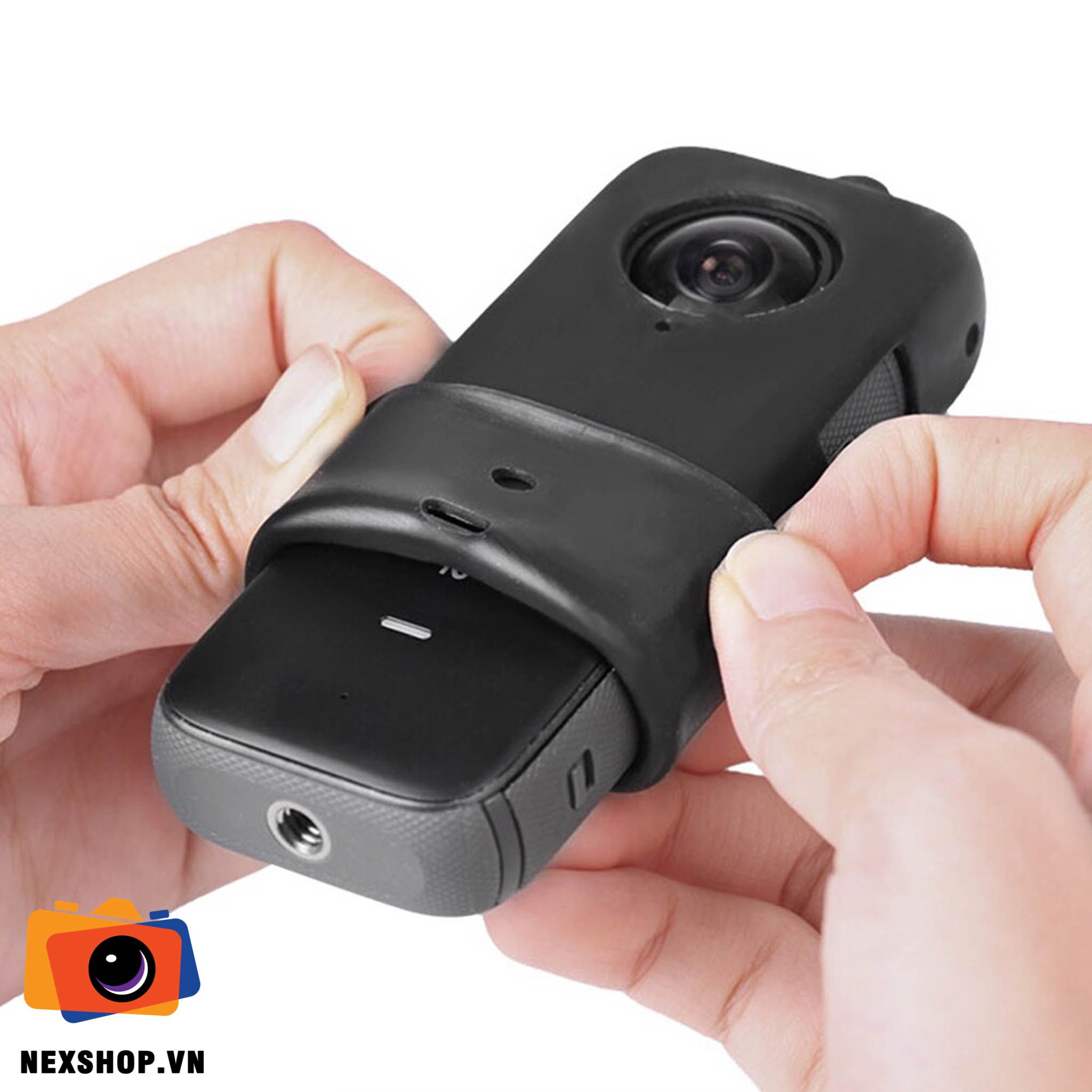 Silicon kèm dây đeo Insta360 One X2 | Đen | Sunnylife | Nhập khẩu