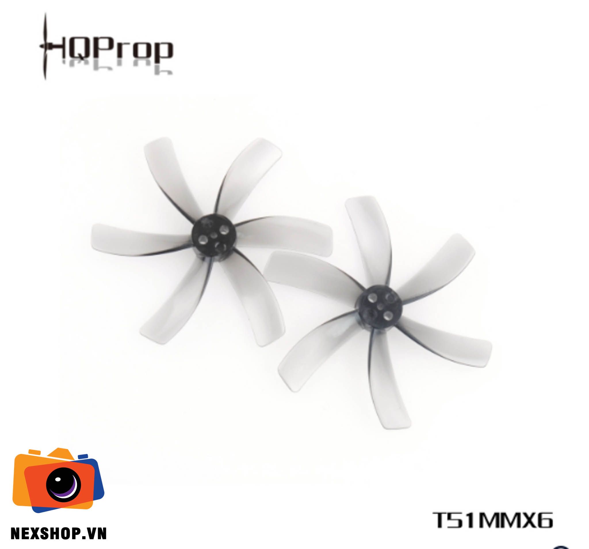 HQProp T51MMX6 Light Grey (2CW+2CCW)-Poly Carbonate