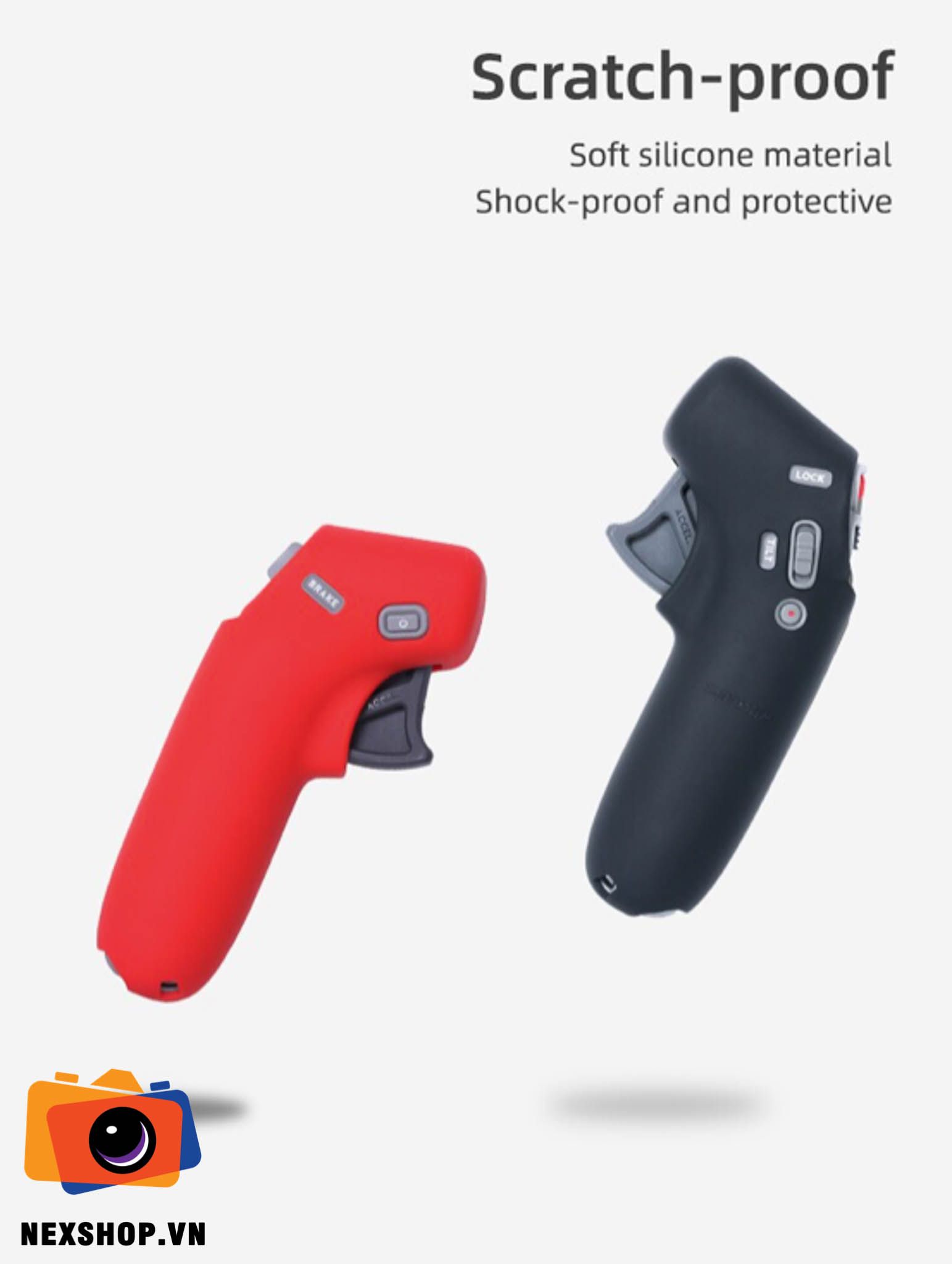 Silicon Bảo Vệ Tay Cần DJI Motion Sunnylife | Đen | Nhập Khẩu | C - cấu hình hộp sạc