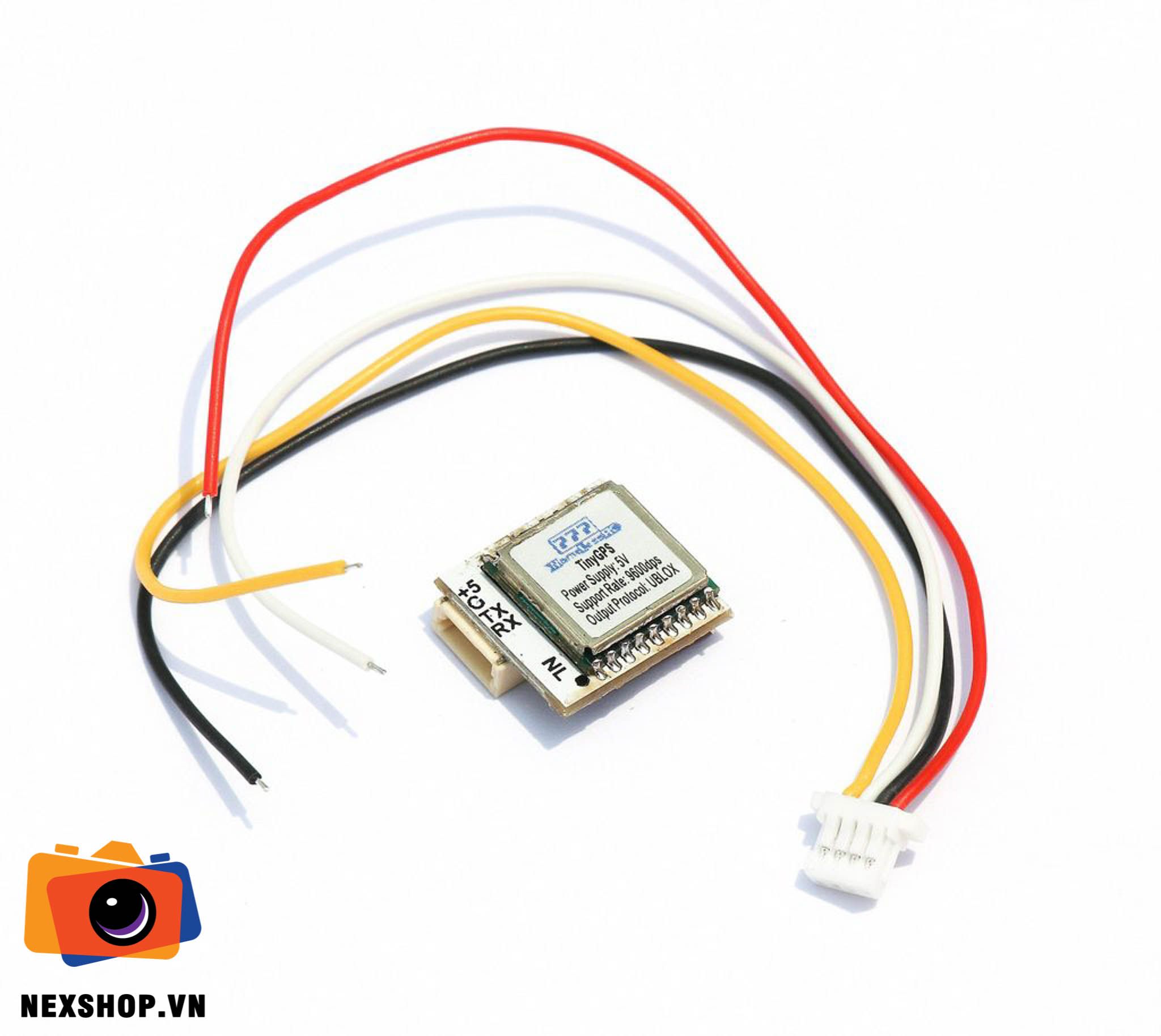 NameLess Tiny GPS Module | Nhỏ gọn, chính xác | Chính hãng NexSho - mặt sau và phụ kiện đi kèm
