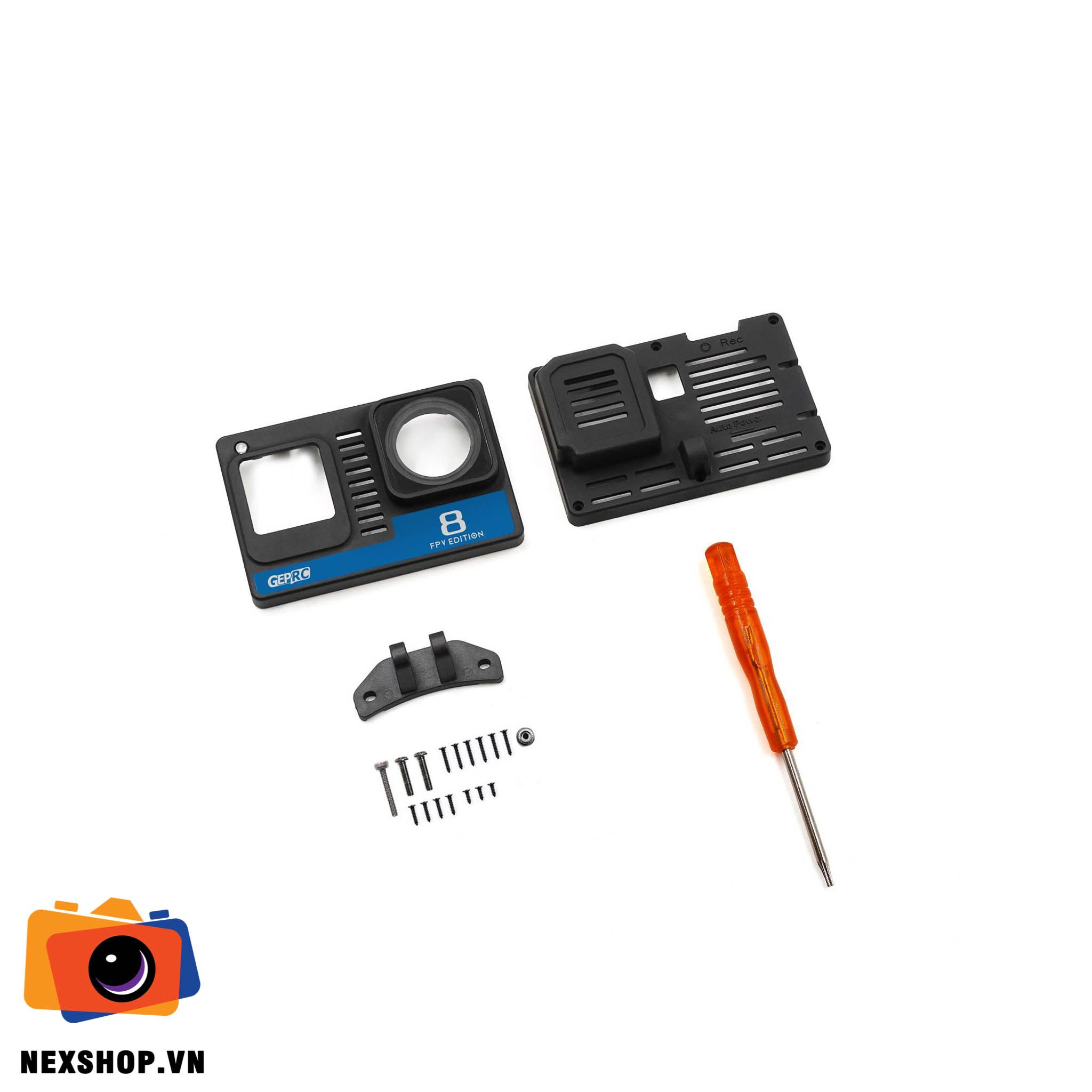 GEPRC Naked GoPro Hero 8 Case | Bảo vệ chống nước chính hãng - khả năng kết nối thiết bị
