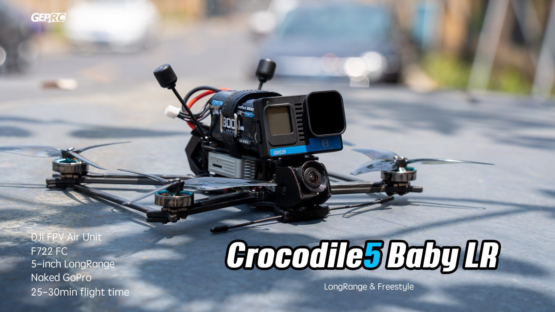 Geprc Crocodile5 Baby Frame | Chính hãng, Thiết kế nhỏ gọn cao cấ - thiết kế và phụ kiện
