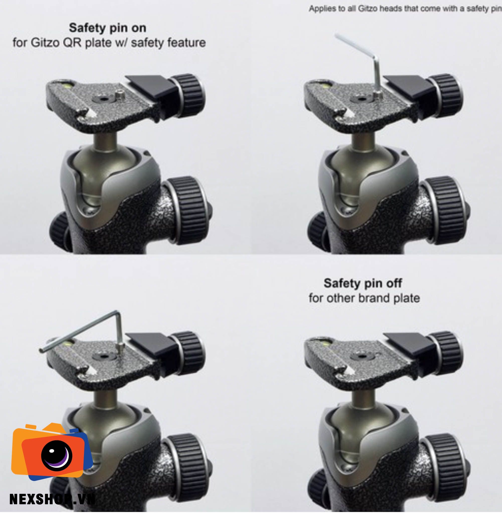 ĐẦU CHÂN MÁY ẢNH GITZO CENTER BALL HEAD TRA SER.1 QD