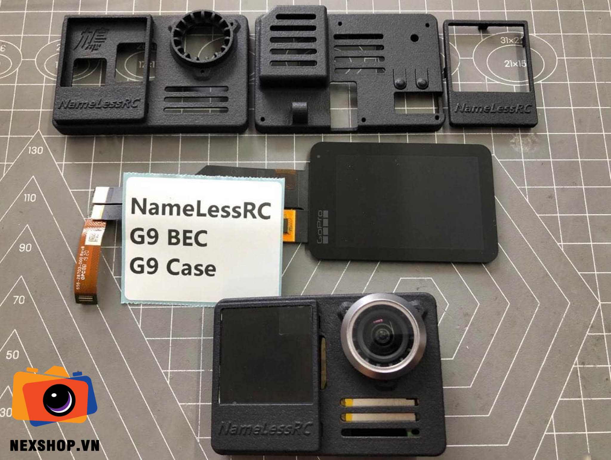 NameLessRC BEC module + Case Lite for GoPro Hero9 / Hero 10