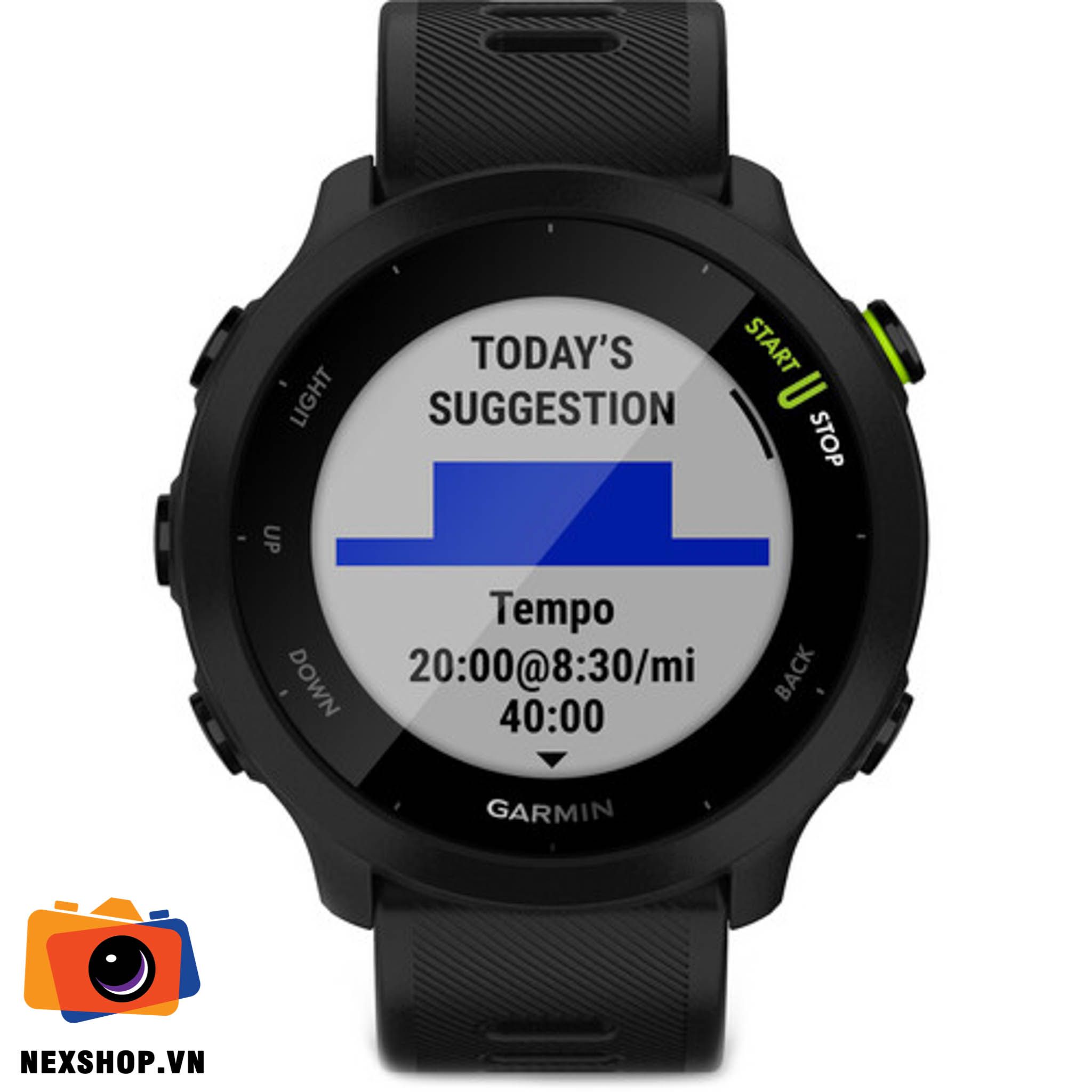 Đồng hồ thể thao Garmin Forerunner 55 | Đen | Chính hãng FPT