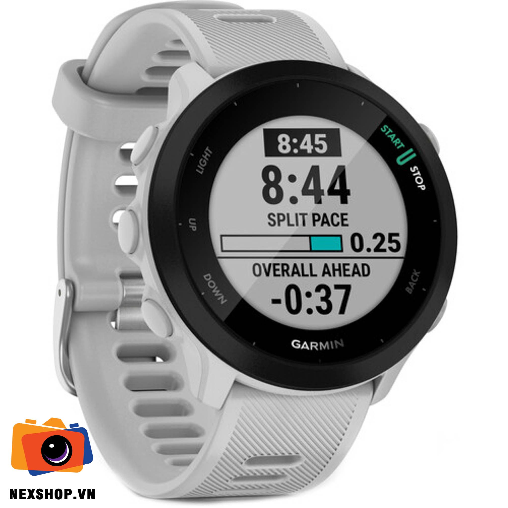 Đồng hồ thể thao Garmin Forerunner 55 | Trắng | Chính hãng FPT