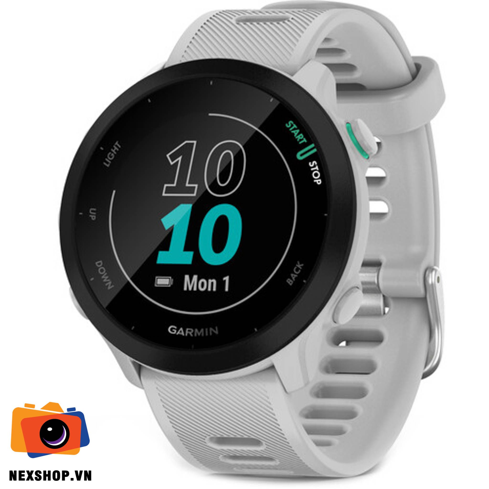 Đồng hồ thể thao Garmin Forerunner 55 | Trắng | Chính hãng FPT