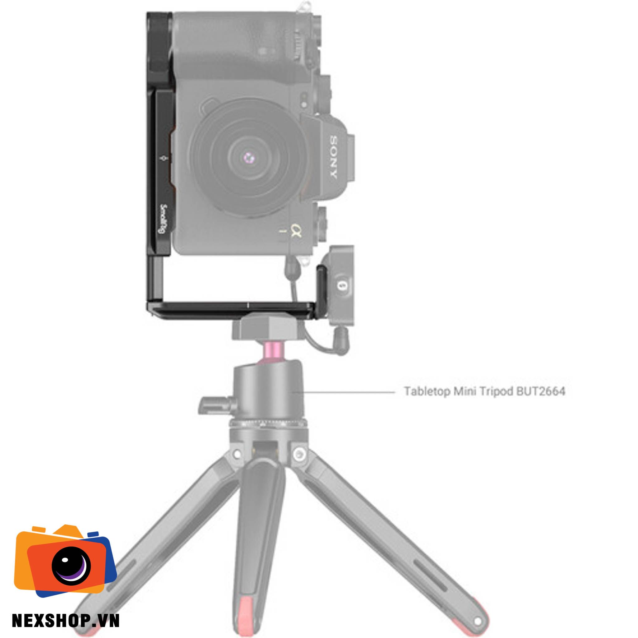 SmallRig Arca-type L Bracket 3207 | Chính hãng, Nhập khẩu - mặt sau và phụ kiện đi kèm