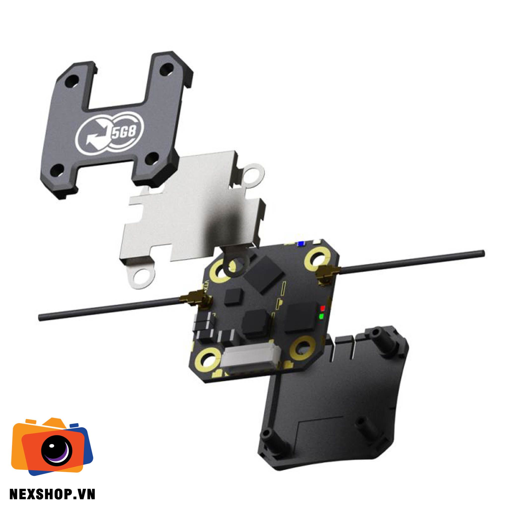 TBS CROSSFIRE SIXTY9 | Ống kính chính hãng, thiết kế mạ | Chính h - mặt sau và phụ kiện đi kèm