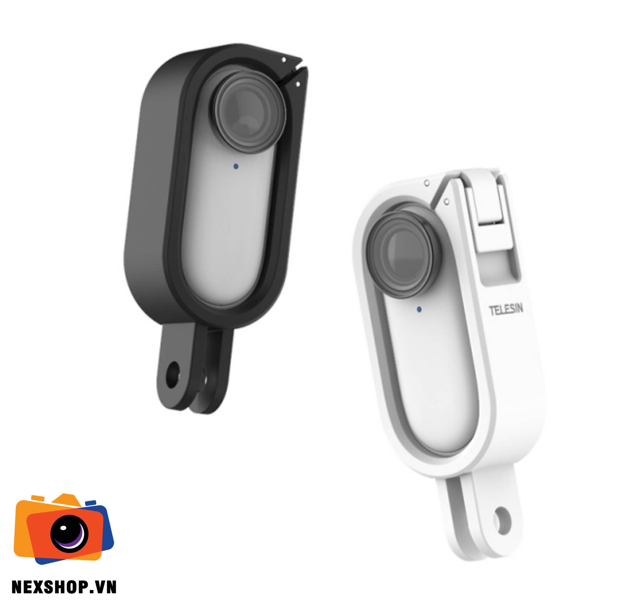 Case ngàm Gopro cho Insta360 Go 2 | Màu đen | Chính hãng Telesin