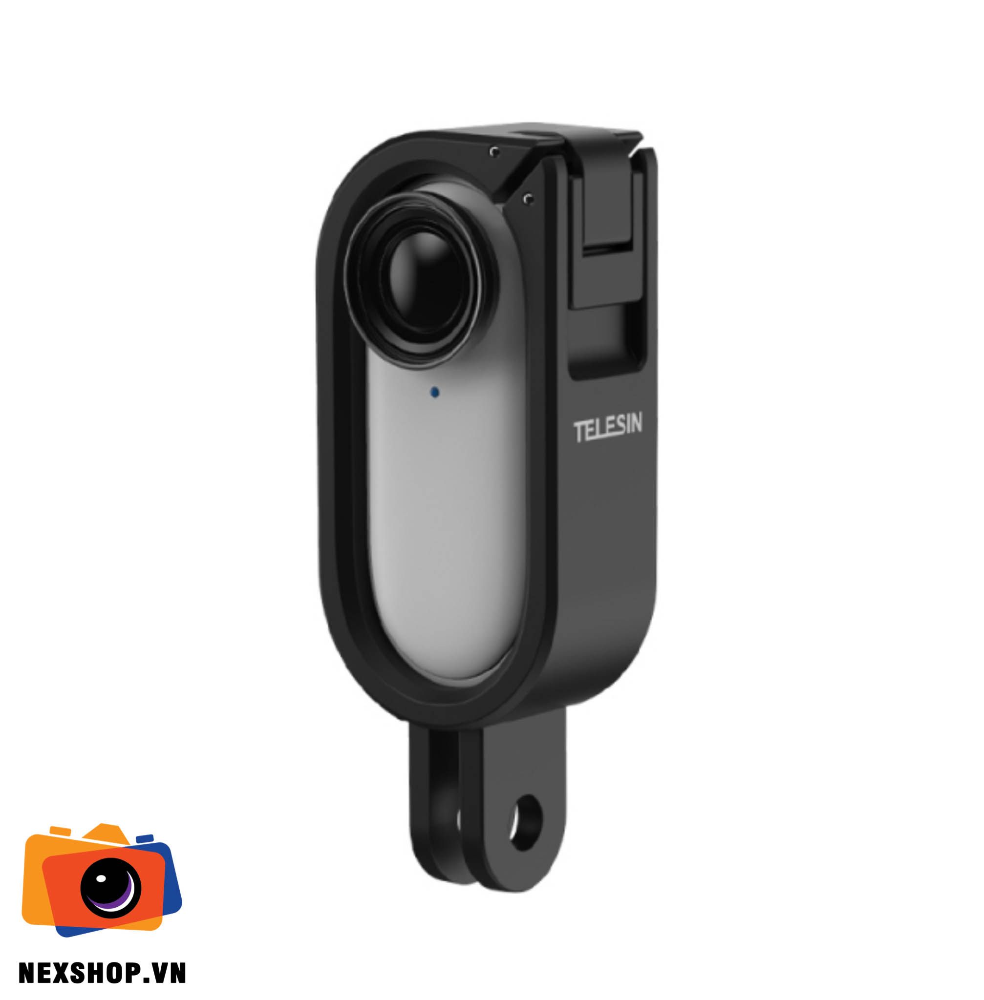 Case ngàm Gopro cho Insta360 Go 2 | Màu đen | Chính hãng Telesin