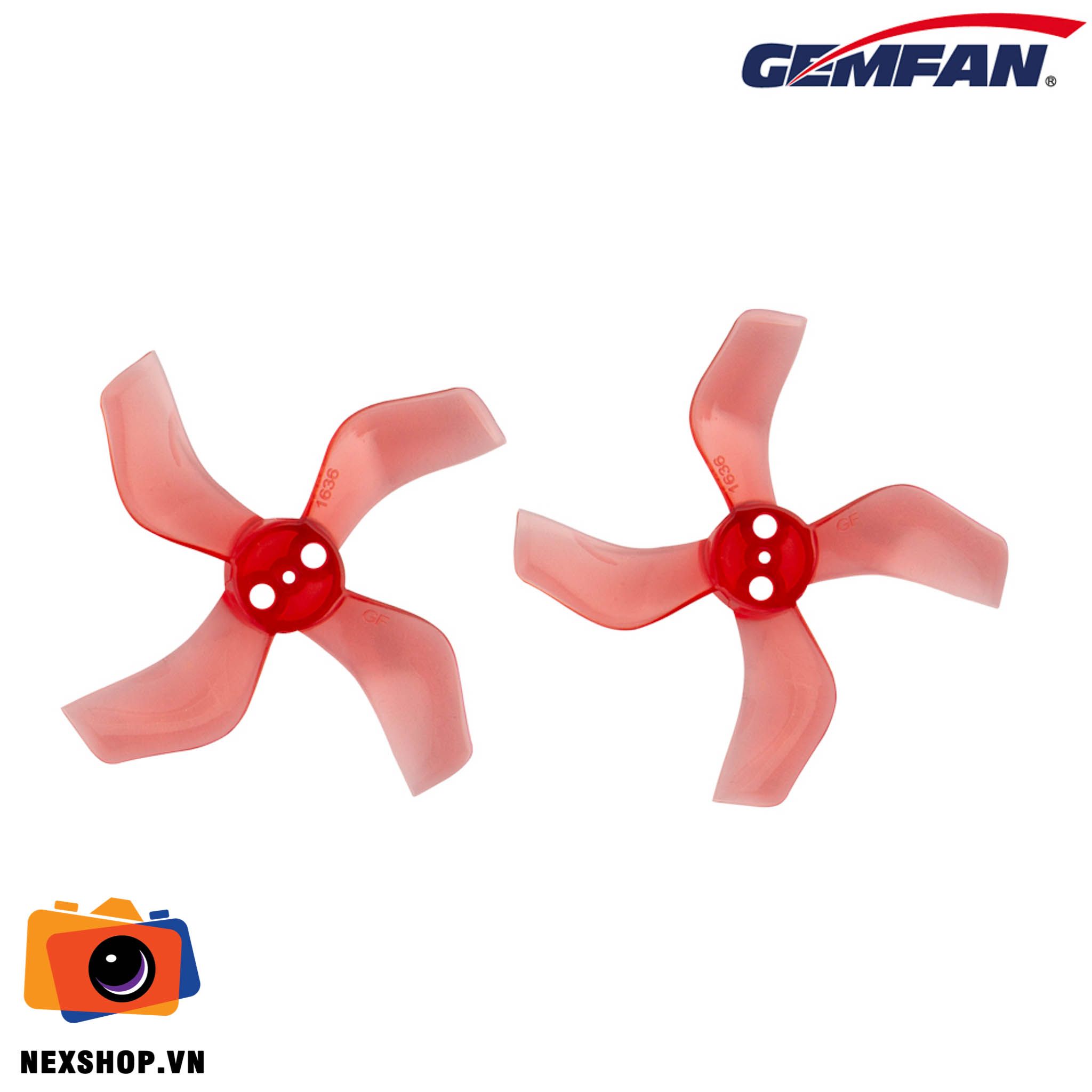 Cánh Gemfan 40mm Durable 4 Blade 1.5mm ( 4 cặp - 8 cánh ) | Màu vàng