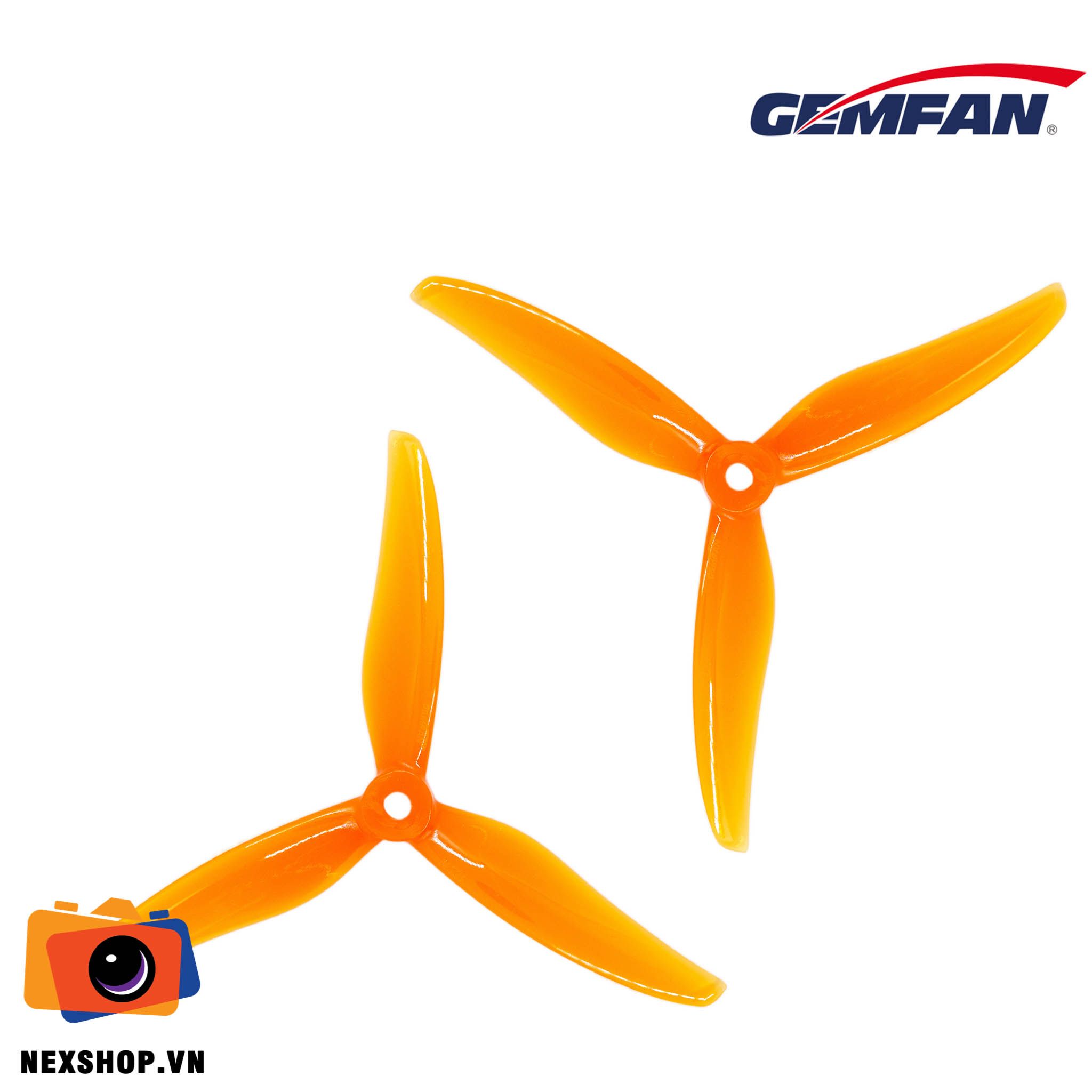 Cánh Gemfan Freestyle 5236-3 (4 cánh) | Màu xám trong | Chính hãn - mặt sau và phụ kiện đi kèm