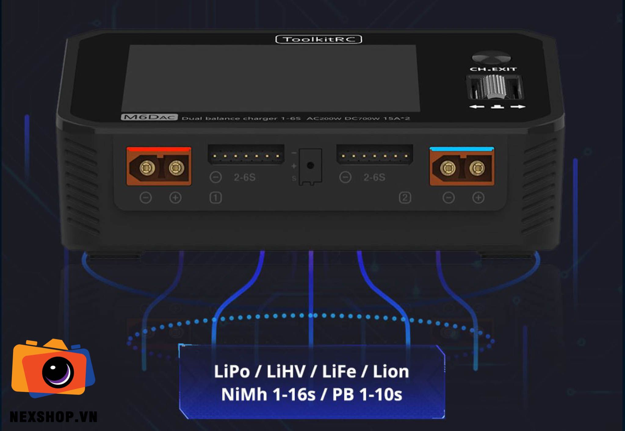Sạc pin FPV - ToolKitRC M6D AC CHARGER