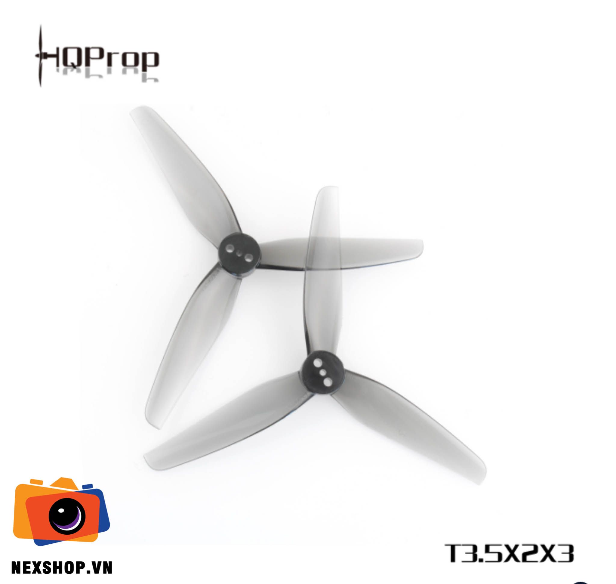 HQProp T3.5X2X3Grey （2CW+2CCW)-Poly Carbonate