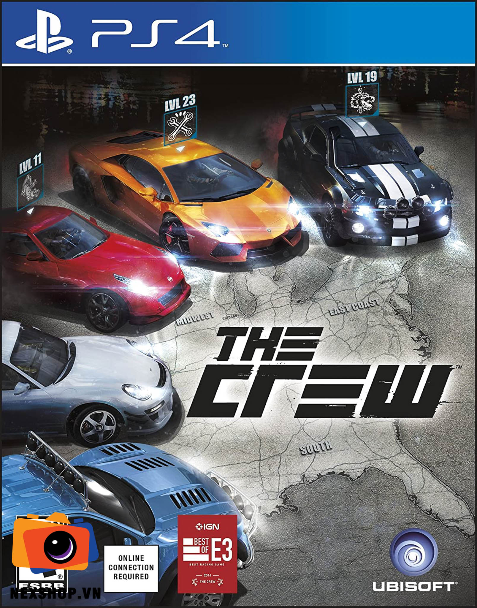 Đĩa game PS4 The Crew | Hệ US