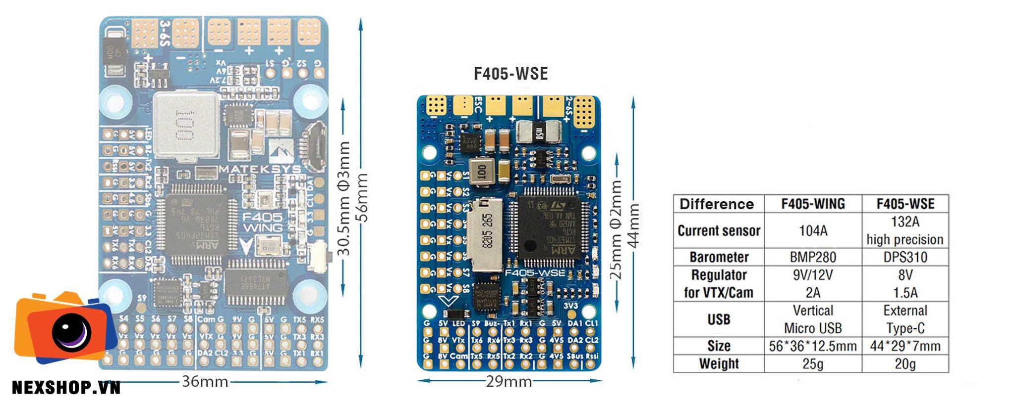 Flight Controller F405-WSE  | Mateksys