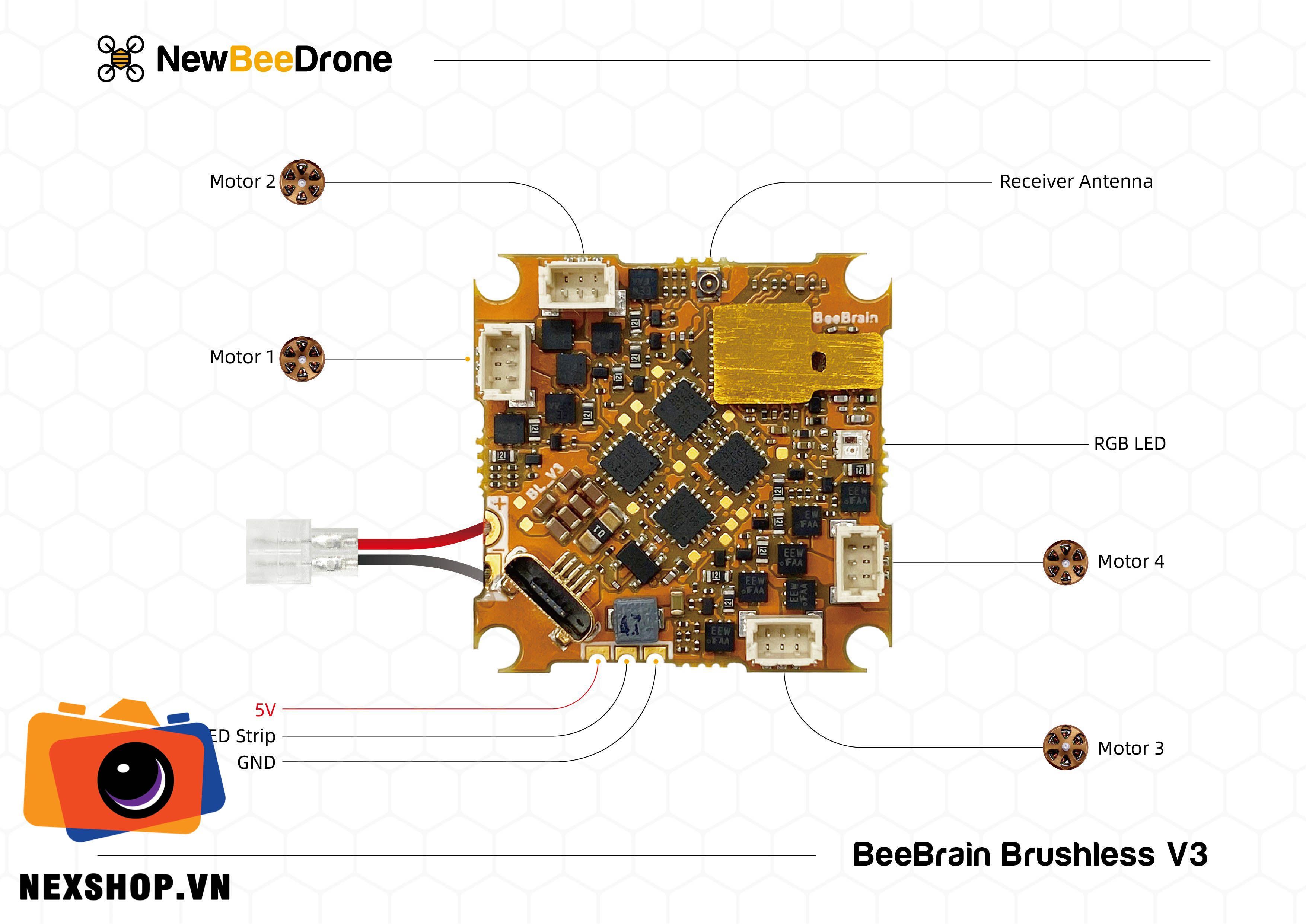 NewBeeDrone BeeBrain BLV3 AIO Flight Controller