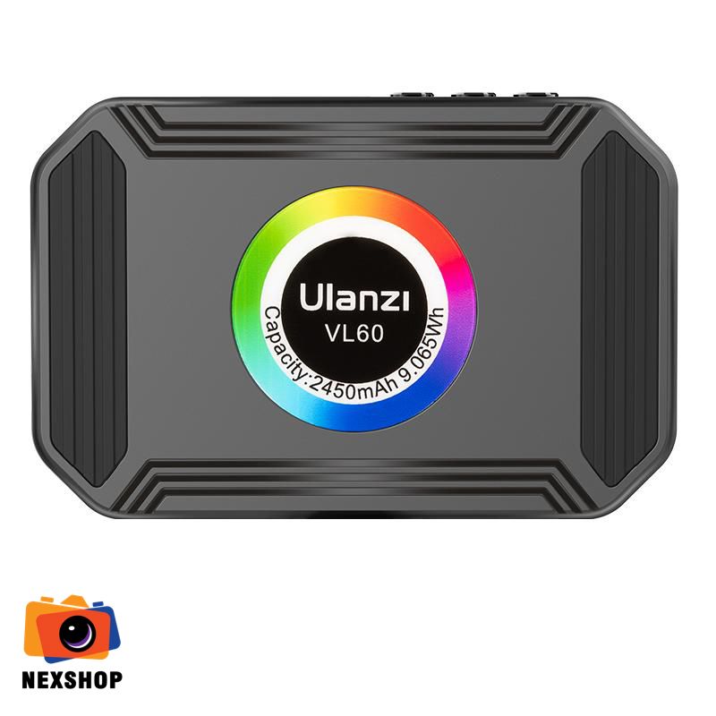Đèn LED Ulanzi VL60 RGB | Chính hãng, Đa màu, Điều khiển từ xa - mặt sau và phụ kiện đi kèm