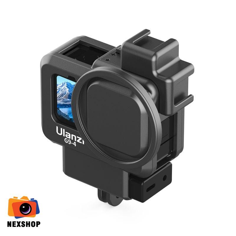 Ulanzi G9-4 Plastic Cage Cho GoPro 13/12/11/10/9 | Chính Hãng - mặt sau và phụ kiện đi kèm